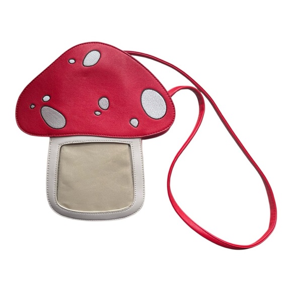 Hot Topic Red and White Mushroom Crossbody Bag - Picture 2 of 4